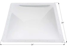 Icon 01863 SL3030W RV Skylight 30" x 30" - Translucent White