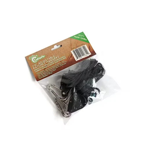 1/8 in. Heavy Duty Ratchet Hanger Adjustable Grow Light Rope Clip Carabiner Ligh