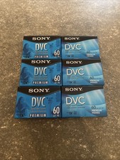 Sony DVC Digital Video Cassette Premium 60 LP:90 Mini DV Lot of 6 New  Sealed