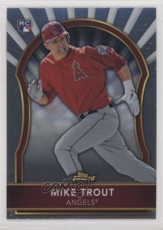 2011 Topps Finest Mike Trout #94 Rookie RC yl0