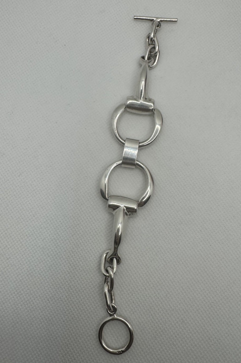 Heavy & Solid Sterling Silver Equestrian Snaffle … - image 11