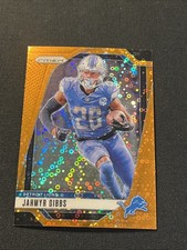 2024 Panini Prizm Jahmyr Gibbs #93 Orange Disco Prizm - Lions