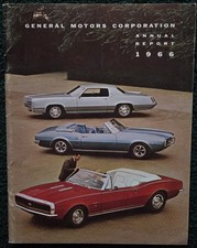 Livret rapport annuel 1966 General Motors