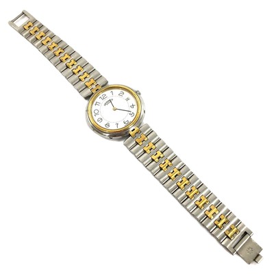 Hermes Profile Date Quartz Watch SS White Dial Used | eBay display picture 1
