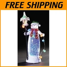 Illuminated Snowman Statue for Christmas