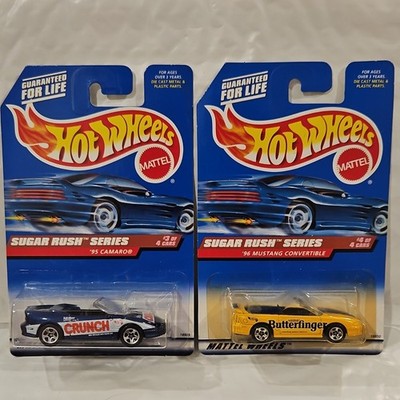 Hot Wheels Sugar Rush Series '95 Camaro & '96 Mustang Convertible 1:64 Diecast  