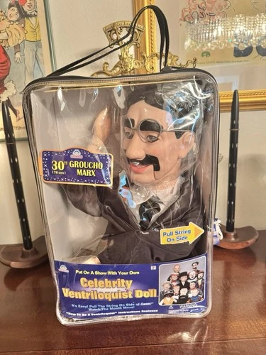 Vintage 2000 Goldberger 30” Groucho Marx Deluxe Ventriloquist Dummy w/ Case NEW