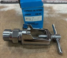 Western Enterprises M87-1 Medical Oxygen adaptor CGA 870 Oxygen to Male CGA 540