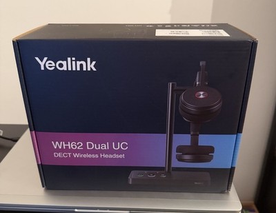 Yealink WH62 Dual UC DECT Wireless Headset Neu OVP  Ladestation Microsoft Teams