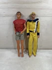 Vtg Barbie Adventure Ken Doll Blonde Hair Blue Eyes Friend Mattel 1968 Lot of 2