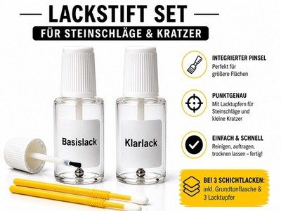 Lackstift-Set für TESLA 102E ABYSS BLUE PEARL mit Klarlack 2x20ml