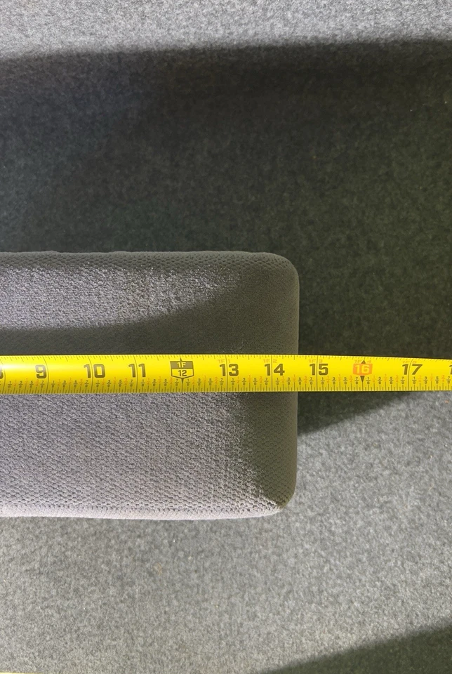 1995-1997 Chevrolet S10 GMC Sonoma Bench Seat Fold Down Armrest Cushion Pad Blue - Image 3 of 4