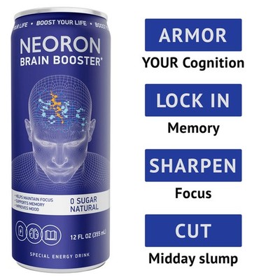 NEORON Brain Armor Focus & Memory Sugar-Free Nootropic Drink 12
