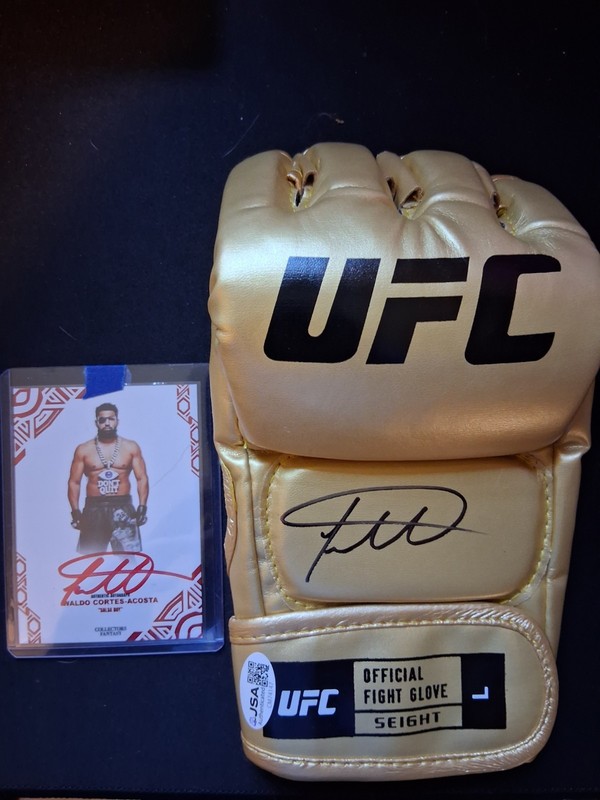 Waldo Cortez Acosta Glove And Card Auto Lot JSA Certified #2