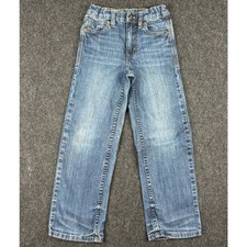 Cody James Boys Straight Leg Jeans Medium Wash Adjustable Waist Size 7 Regular