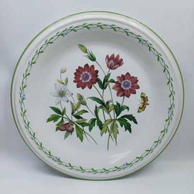 Vtg Studio Nova GARDEN BLOOM 12  Large Serving Plate~Florals/Butterflies Y2372