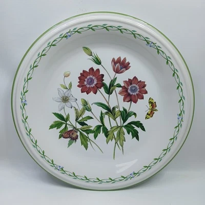 Vtg Studio Nova GARDEN BLOOM 12” Large Serving Plate~Florals/Butterflies Y2372