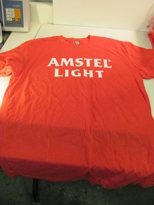 Vintage Amstel Light T Shirt Red M