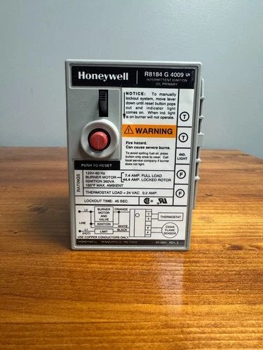 Honeywell Tradeline R8184G 4009 Protectorelay Oil Burner Control