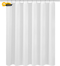 N Y HOME Short Fabric Shower Curtain Liner 60 inches Long Hotel Quality Machi...