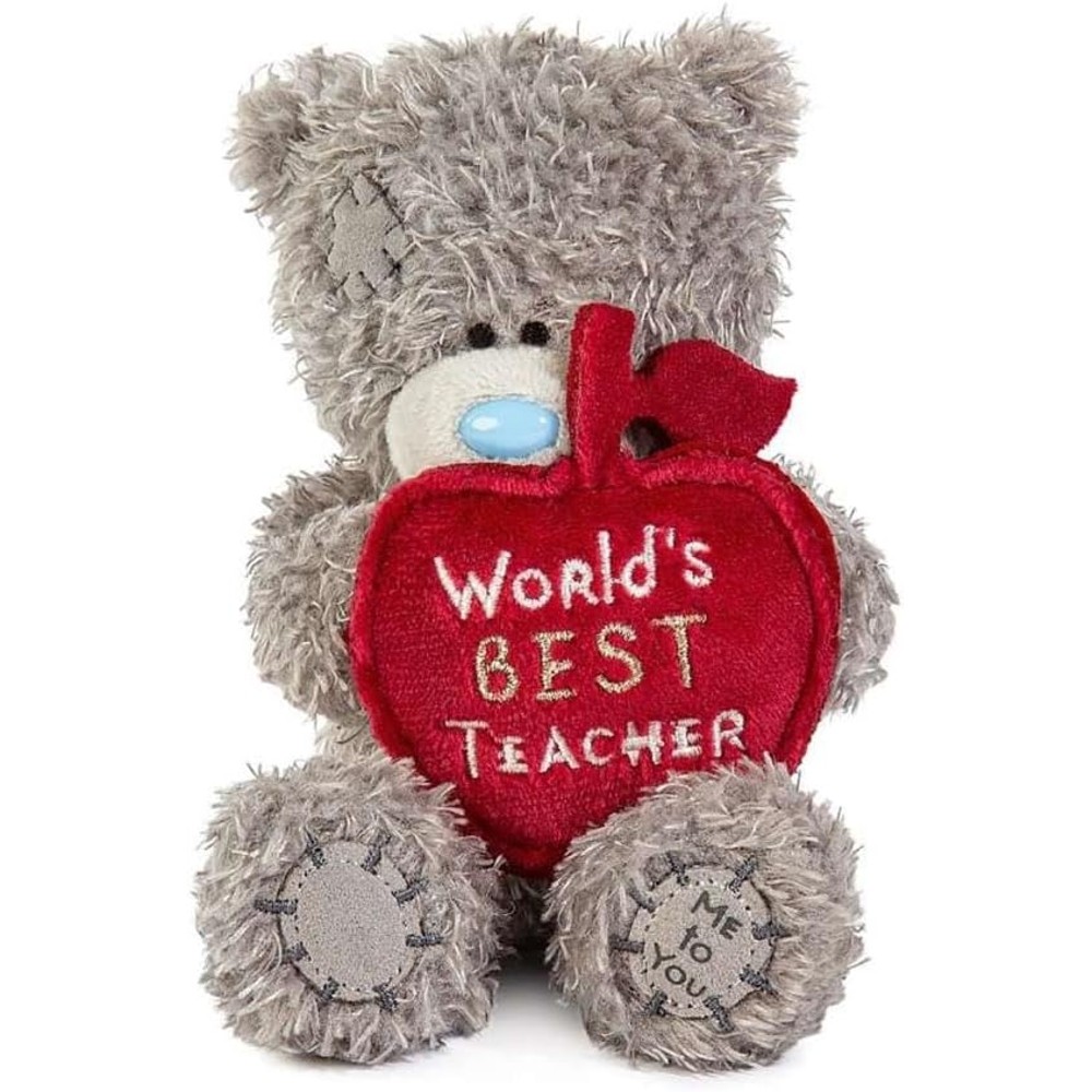 B&Q -  Tatty Teddy Plush 10Cm High Thank You 'world's Best Teacher' Apple Official Collection - Image 2