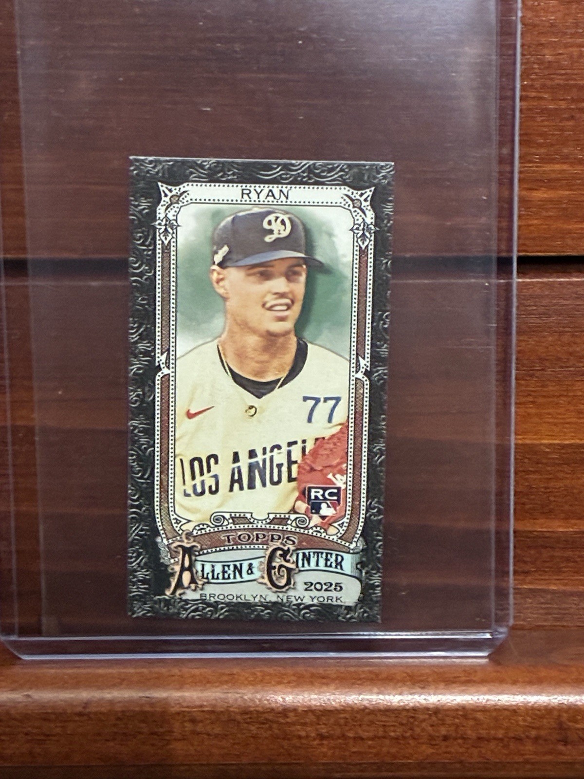 2025 Topps Allen Ginter River Ryan #226 Mini Black Border-LA Dodgers