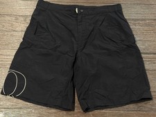 Pearl Izumi Shell Shorts black pockets cycling nylon Sz Medium