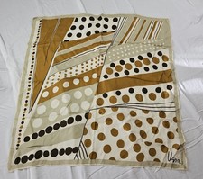 Vera Neumann Vintage Polyester Scarf Polka Dot, 26x26 Inches made in Japan