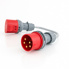 16A to 32A CEE 5-Pin 3 Phase Adapter 415V 0.5m SY Armoured Cable