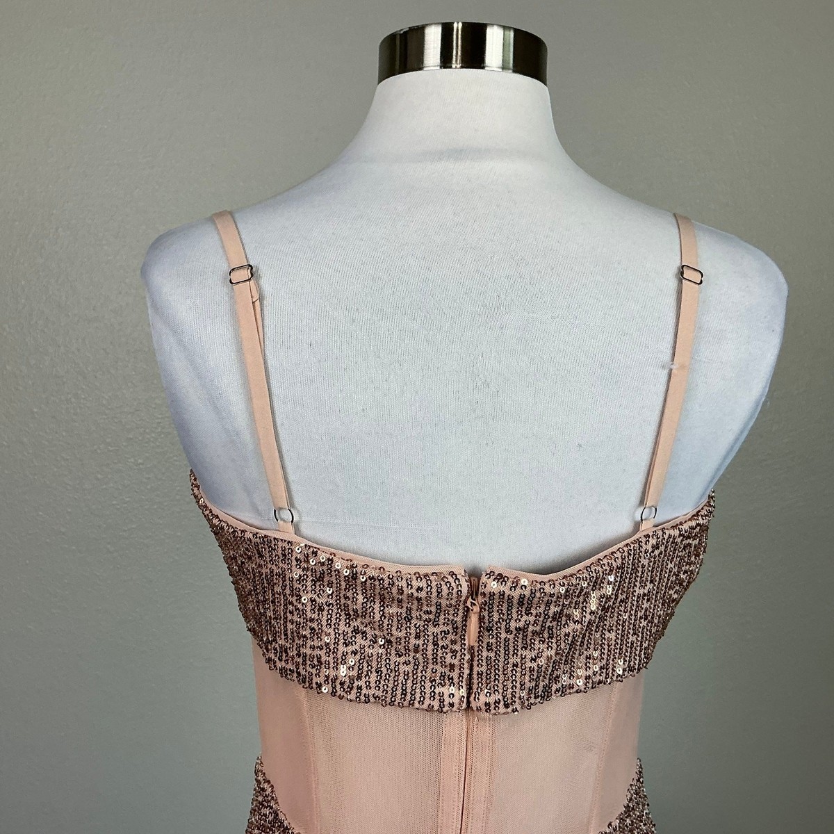 slim fit dress slacks Sequin Cutout Halter Gown – BCBGMAXAZRIA main image 1