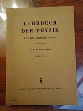 DDR Lehrbuch der Physik für die Grundschule 8. Schuljahr, Erster Teil, 1953