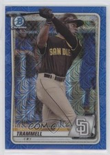 2020 Bowman Chrome Prospects Mega Box Blue Mojo Refractor Taylor Trammell 0c6