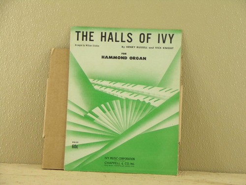 The Halls Of Ivy by Henry Russel and Vick Knight for Hammond Organ Sheet Music