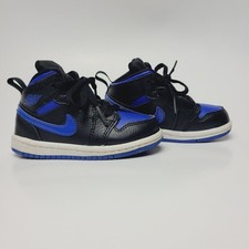 Nike Air Jordan Retro 1 Mid Hyper Royal Blue TD 640735-068 Rare Toddler Size 7C
