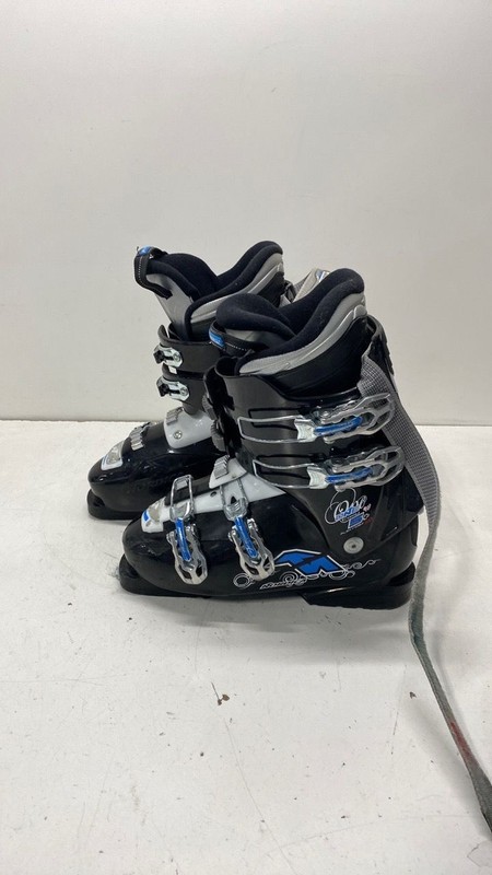 Nordica Ladies Ski Boots Olympia One S 265 305mm Black Plastic 4 Buckle