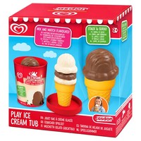 Casdon Walls Spiel-Eiscreme-Tub Vanille Schokolade Spielset FüR Kinder 2+