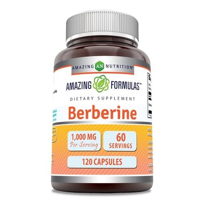 Amazing Formulas Berberine 1000mg Per Serving 120 120 Count (Pack of 1)