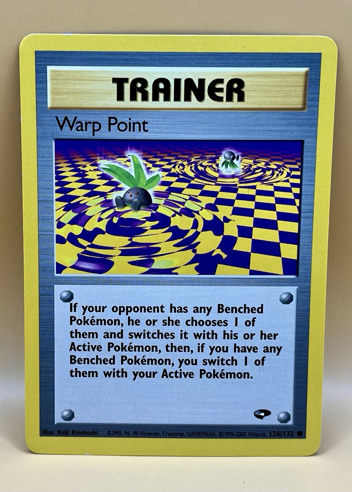 Warp Point 126/132 – Gym Challenge - NM(-) - WOTC 2000 Vintage Pokémon TCG