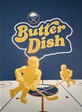 Buffalo Sabres Butter Dish-2 for 70