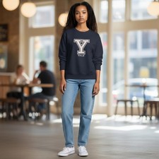 Yale Collegiate Sweatshirt  Preppy Academia Streetwear Relaxed Fit Unisex