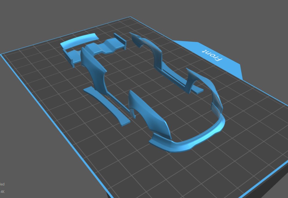 Shadow Spec Wide Body Kit for Hot Wheels Honda Prelude &ndash; Resin - 3d Printed