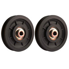 LFJ 90mm/3.5" Nylon Bearing Pulley Wheel Replace for Gym Equipment Part Cable...