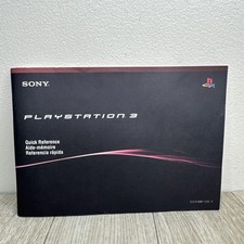 NEW Sony Playstation 3 Console Quick Reference Manual - Ships FREE 