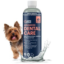 Dog Breath Freshener  Water Additive for Dental Care   Fights Bad Breath, Re...
