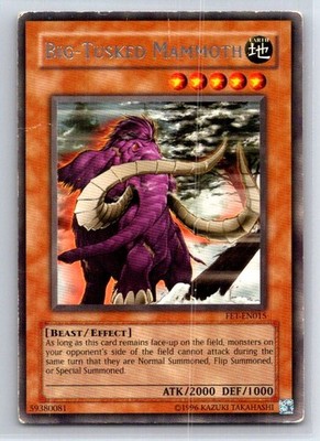 Big-Tusked Mammoth Rare Flaming Eternity Yu-Gi-Oh Unlimited