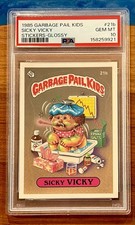 1985 GPK Garbage Pail Kids OS1 - Sicky Vicky 21b Glossy - PSA 10 GEM MINT!