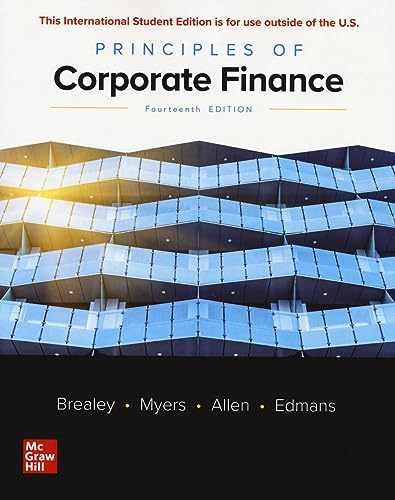 ISE Principles of Corporate Finance - Paperback, by A. Breadley Richard; - Good
