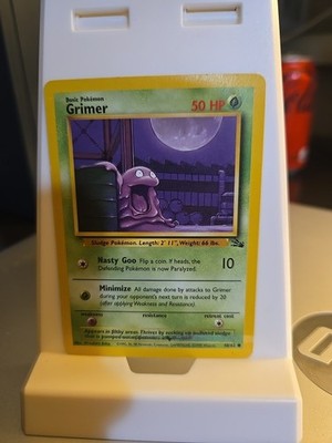 First Edition Grimer Fossil 48/62 Common Non Holo 1999 NM Pokémon TCG Card
