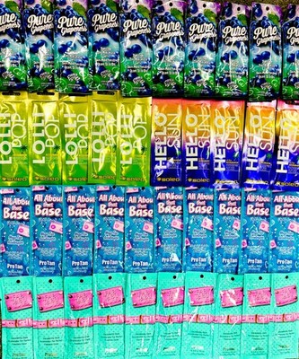 GROSSHANDEL RESTPOSTEN 40 SONNENBANK BRÄUNUNGSLOTION CREME BEUTEL KEIN KRIBBELN BESCHLEUNIGER