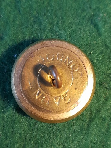 Honorable Artillery Company HAC Officers 26.5mm Button By GAUNT LONDON - Picture 2 of 2